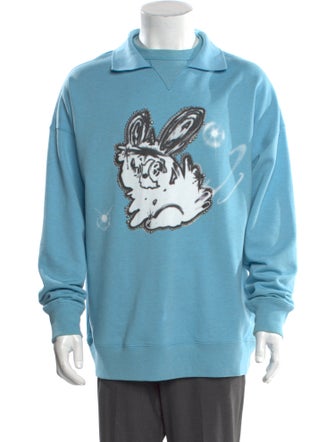 We11Done Graphic Print Crew Neck Sweatshirt