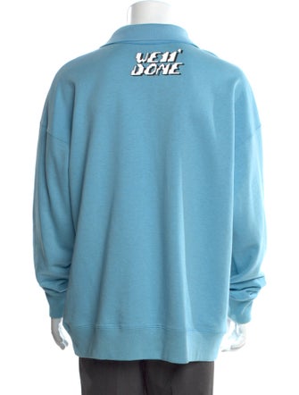 We11Done Graphic Print Crew Neck Sweatshirt