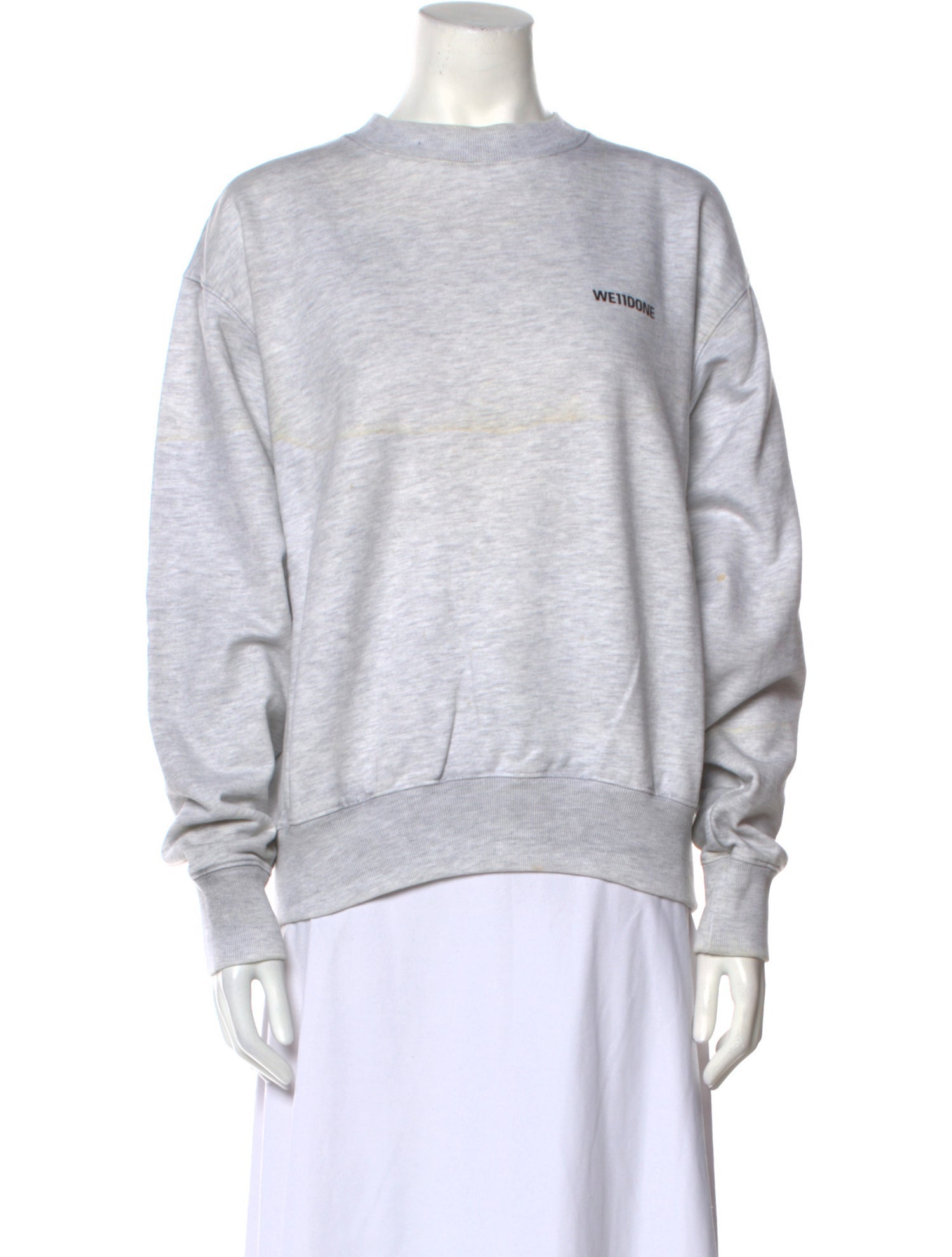 We11Done Crew Neck Long Sleeve Sweatshirt