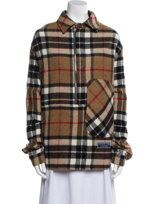 We11Done Wool Plaid Print Jacket