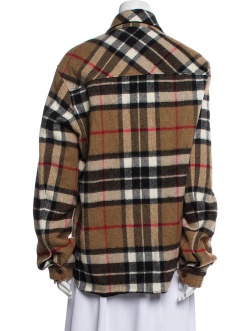 We11Done Wool Plaid Print Jacket