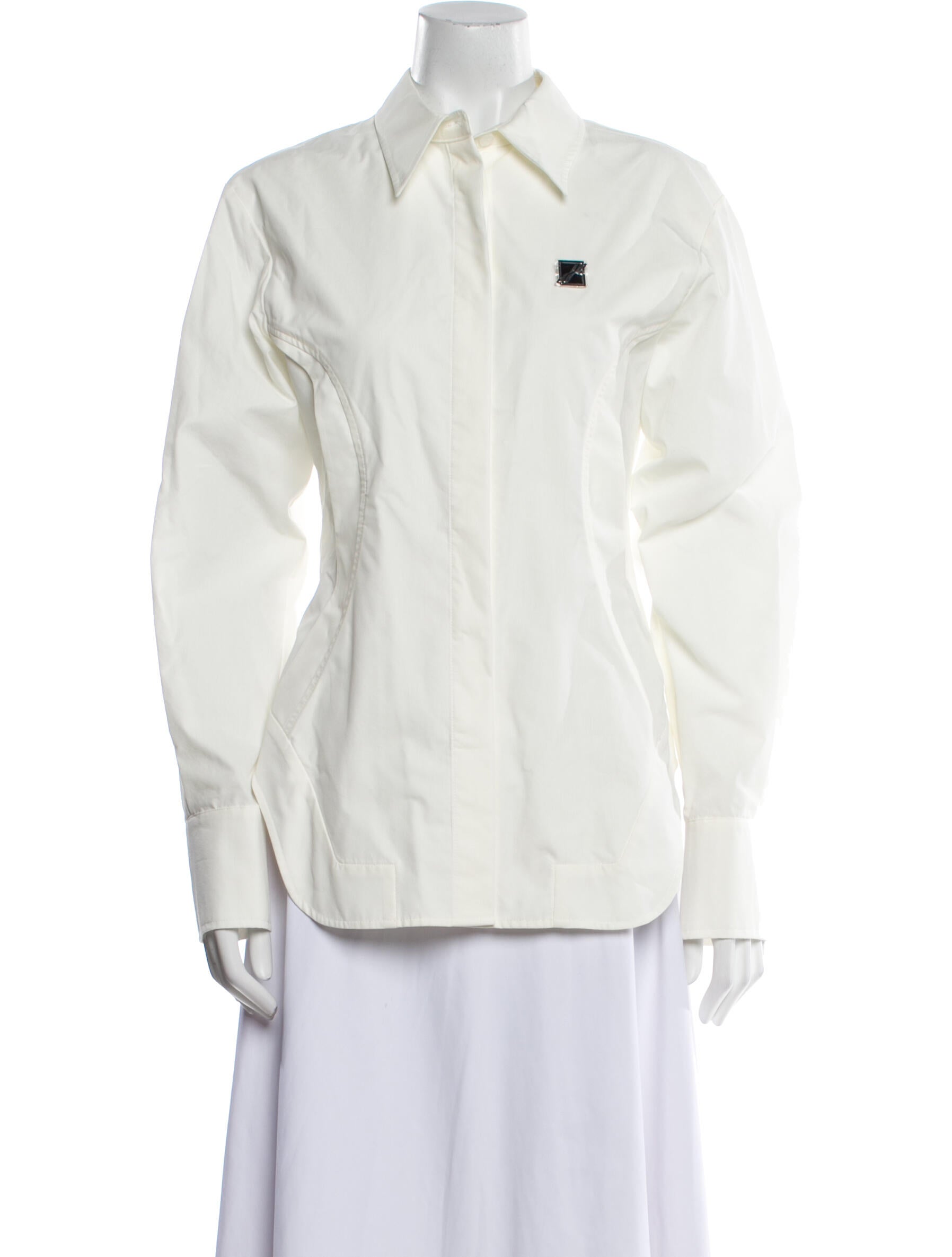 We11Done Long Sleeve Button-Up Top