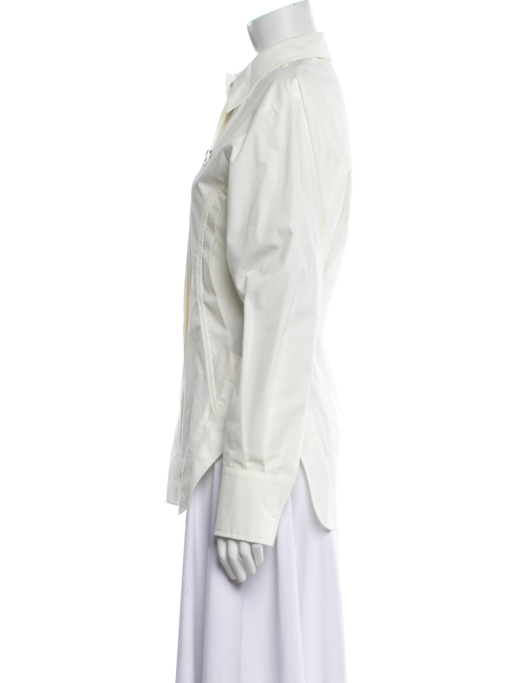 We11Done Long Sleeve Button-Up Top