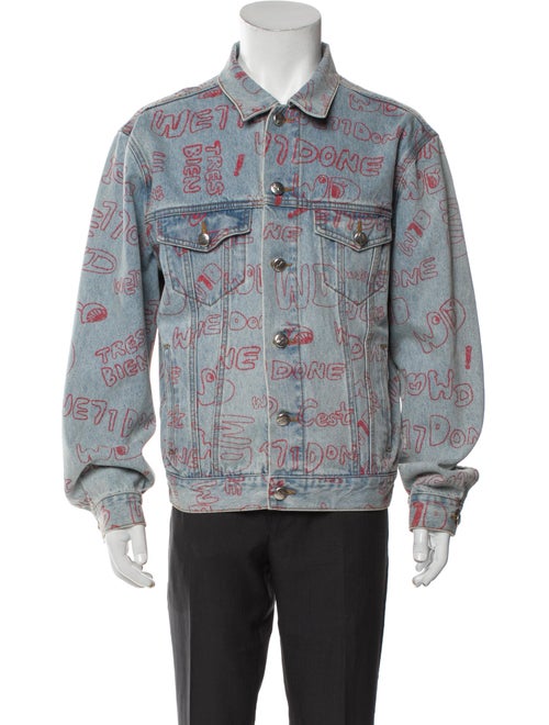 We11Done Printed Trucker Jacket