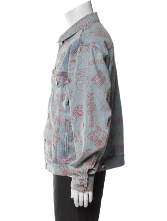 We11Done Printed Trucker Jacket