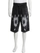 We11Done Tie-Dye Print Flat Front Shorts