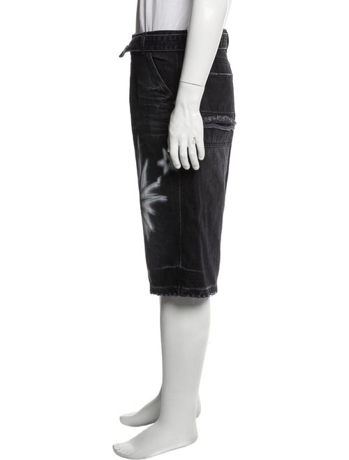 We11Done Tie-Dye Print Flat Front Shorts