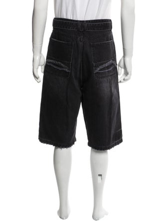 We11Done Tie-Dye Print Flat Front Shorts