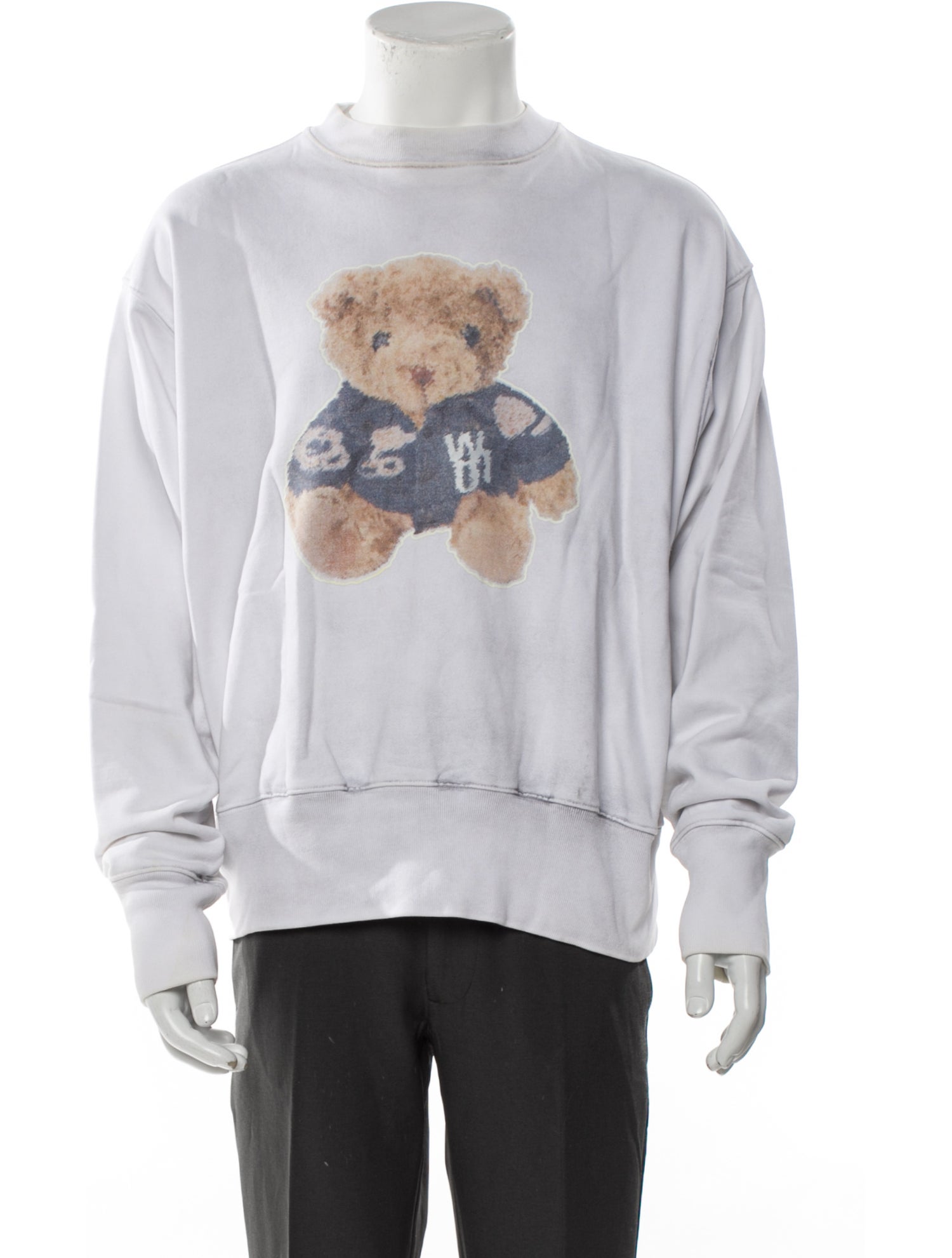 We11Done Graphic Print Crew Neck Sweatshirt