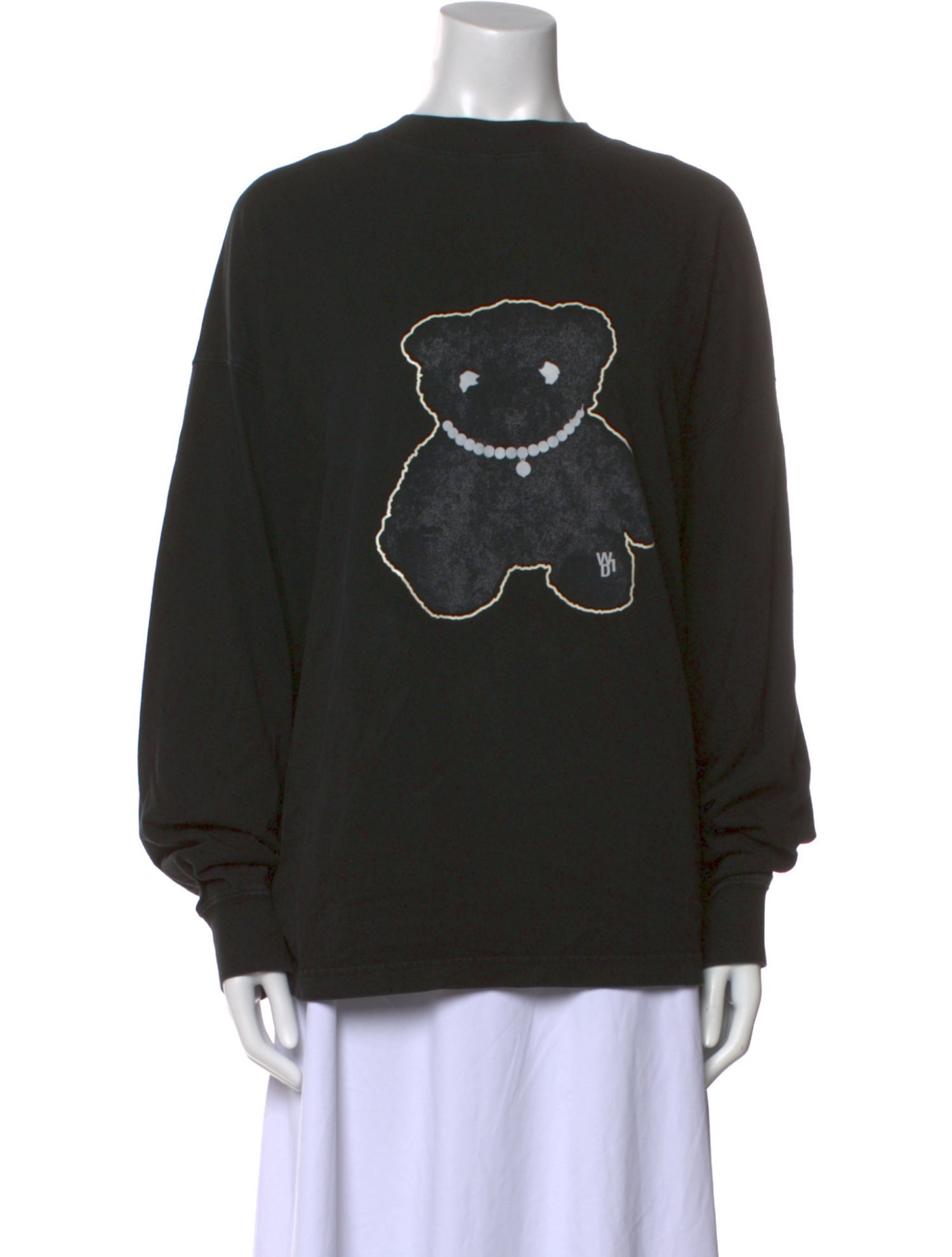 We11Done Graphic Print Crew Neck Sweatshirt