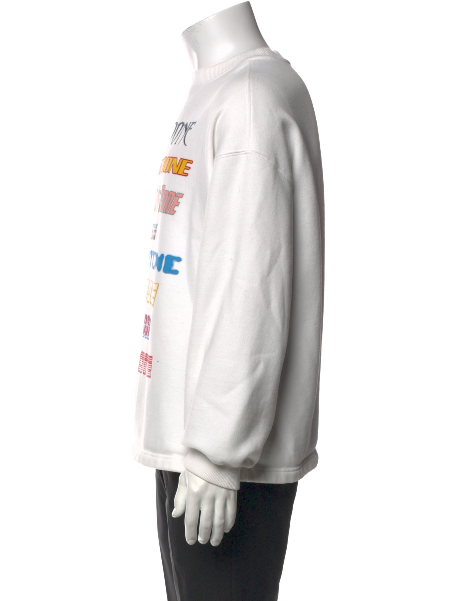 We11Done Graphic Print Crew Neck Sweatshirt