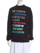 We11Done Graphic Print Mock Neck Sweatshirt