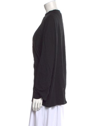 We11Done Graphic Print Mock Neck Sweatshirt