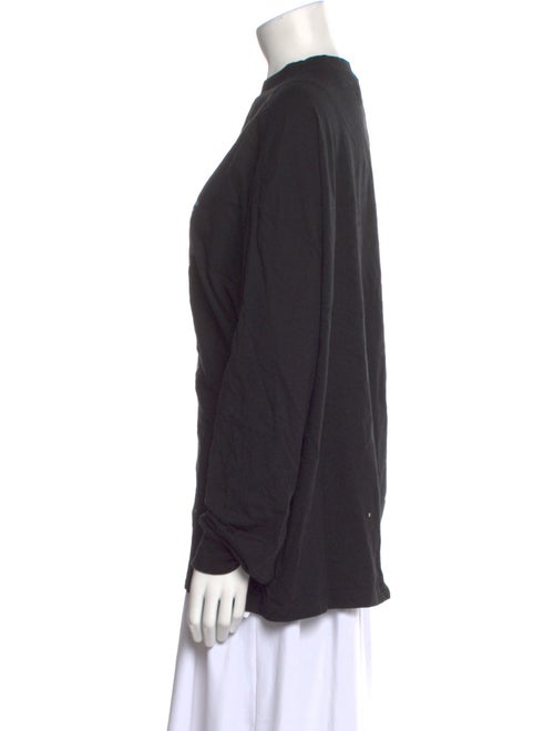 We11Done Graphic Print Mock Neck Sweatshirt