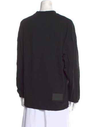 We11Done Graphic Print Mock Neck Sweatshirt