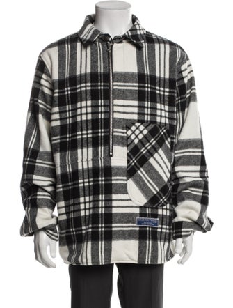 We11Done Wool Plaid Print Jacket