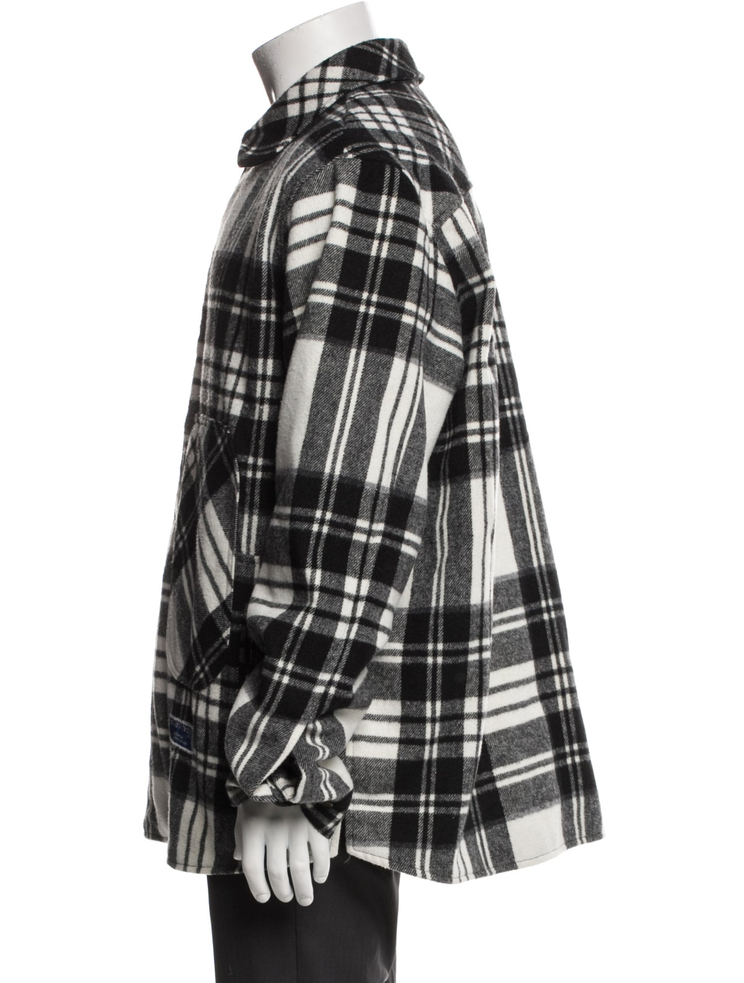We11Done Wool Plaid Print Jacket