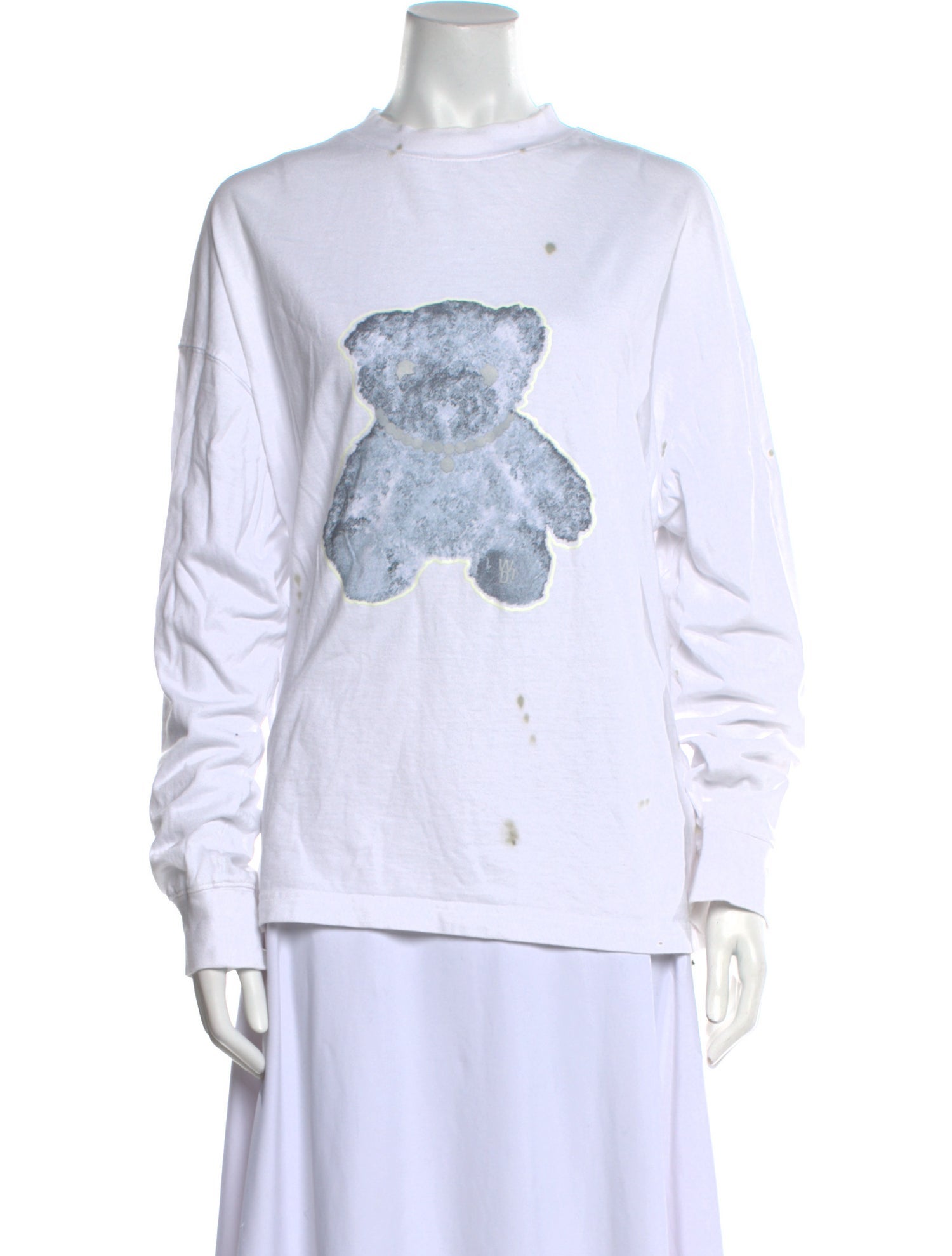 We11Done Graphic Print Crew Neck Sweatshirt