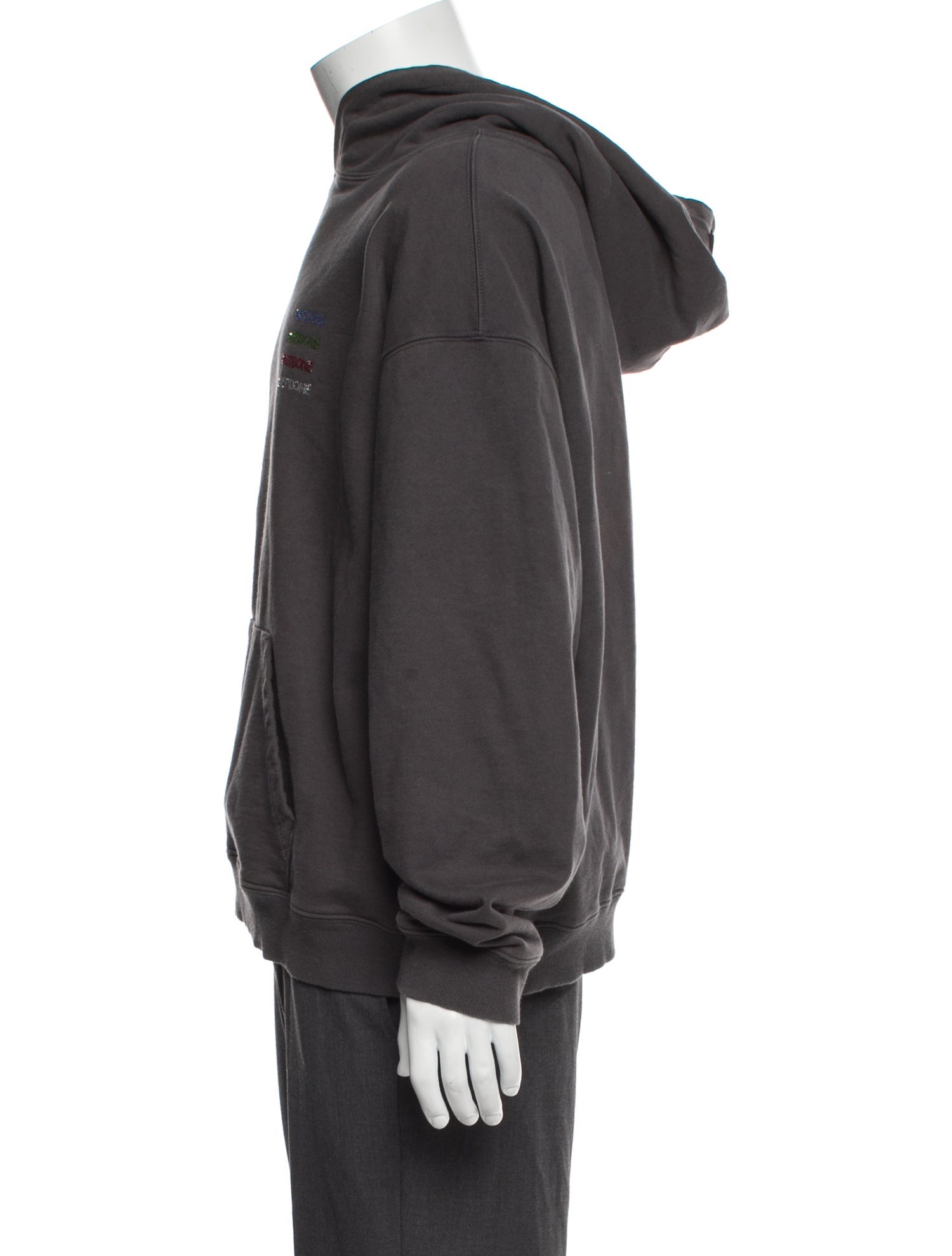 We11Done Graphic Print Crew Neck Hoodie