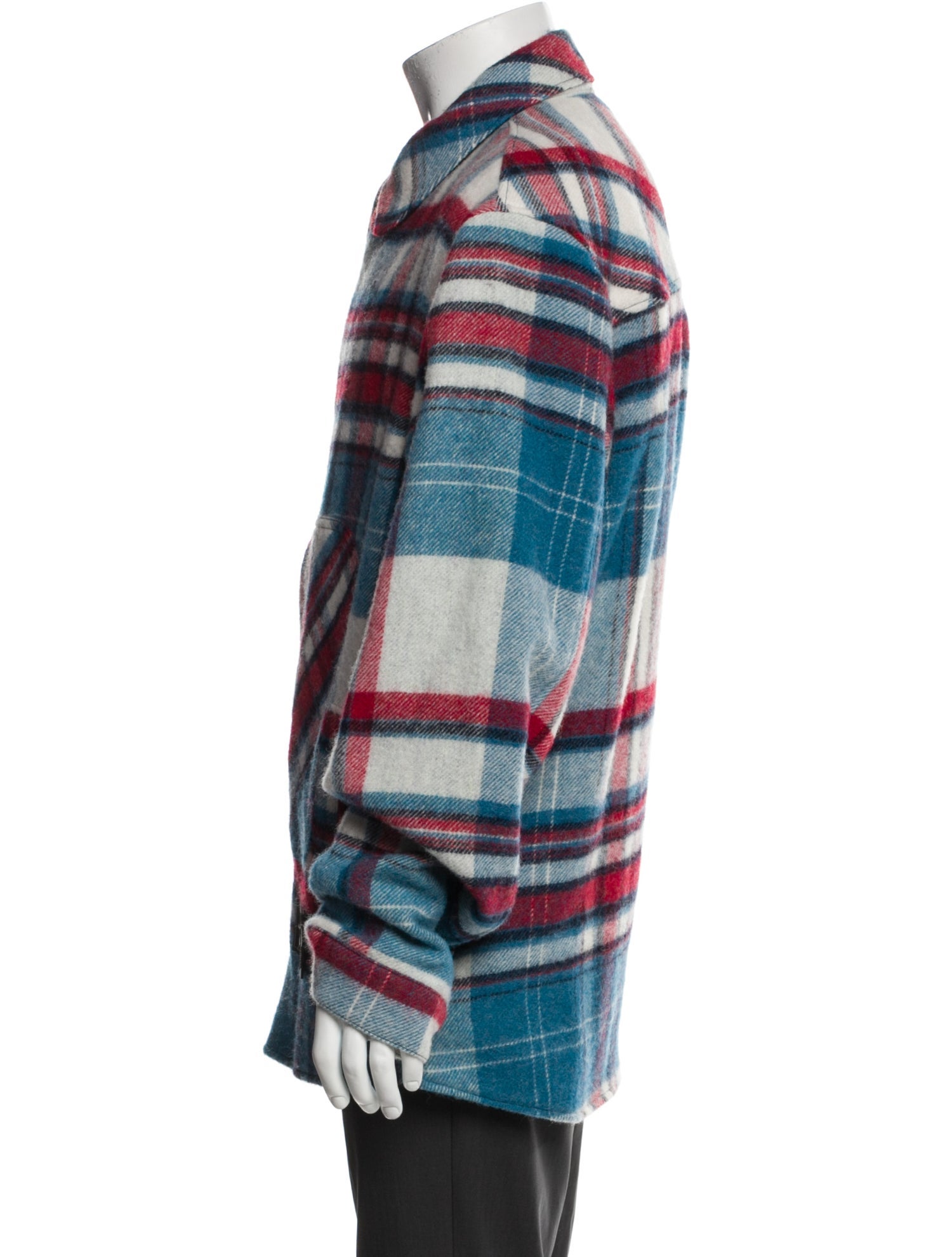 We11Done Wool Plaid Print Jacket