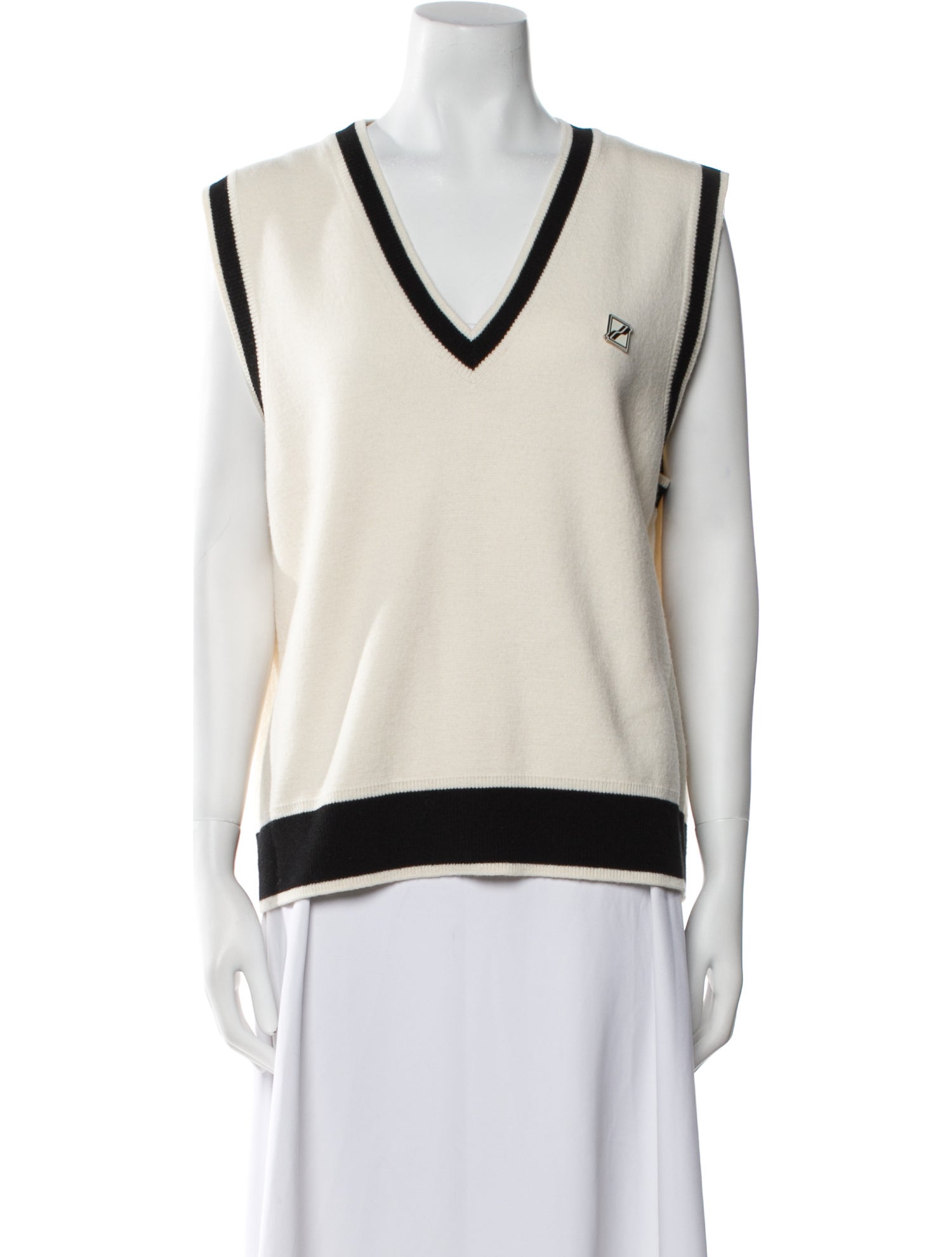 We11Done Wool Colorblock Pattern Top