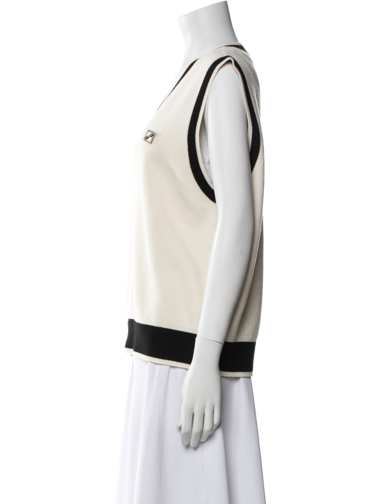 We11Done Wool Colorblock Pattern Top