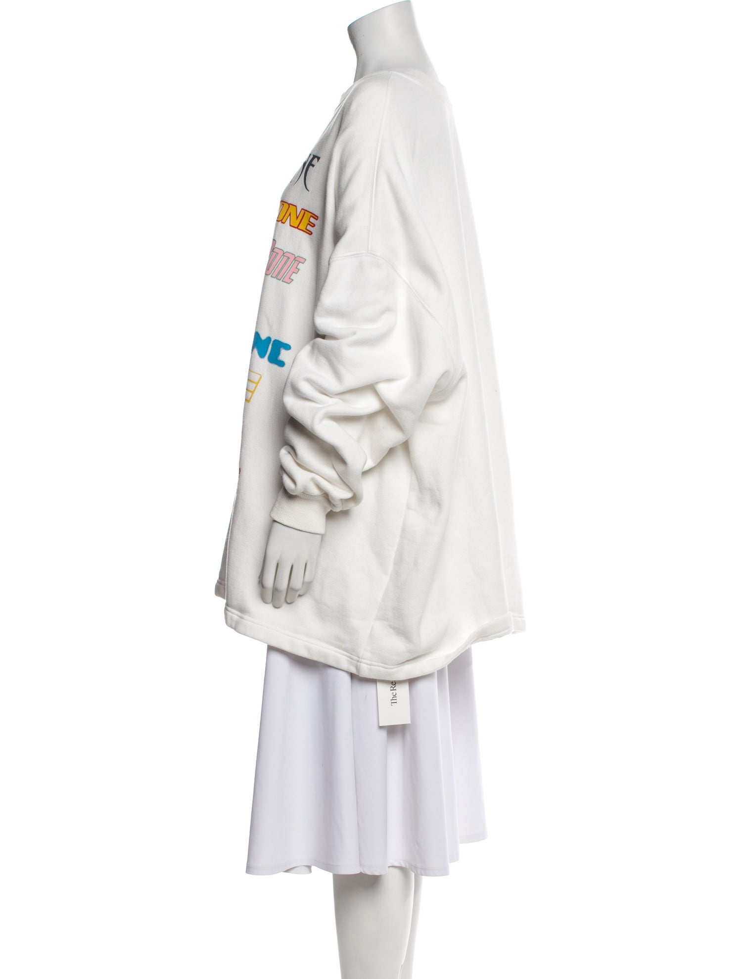 We11Done Graphic Print Crew Neck Sweatshirt