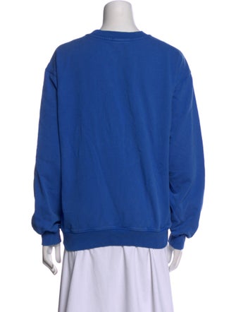 We11Done Graphic Print Crew Neck Sweatshirt