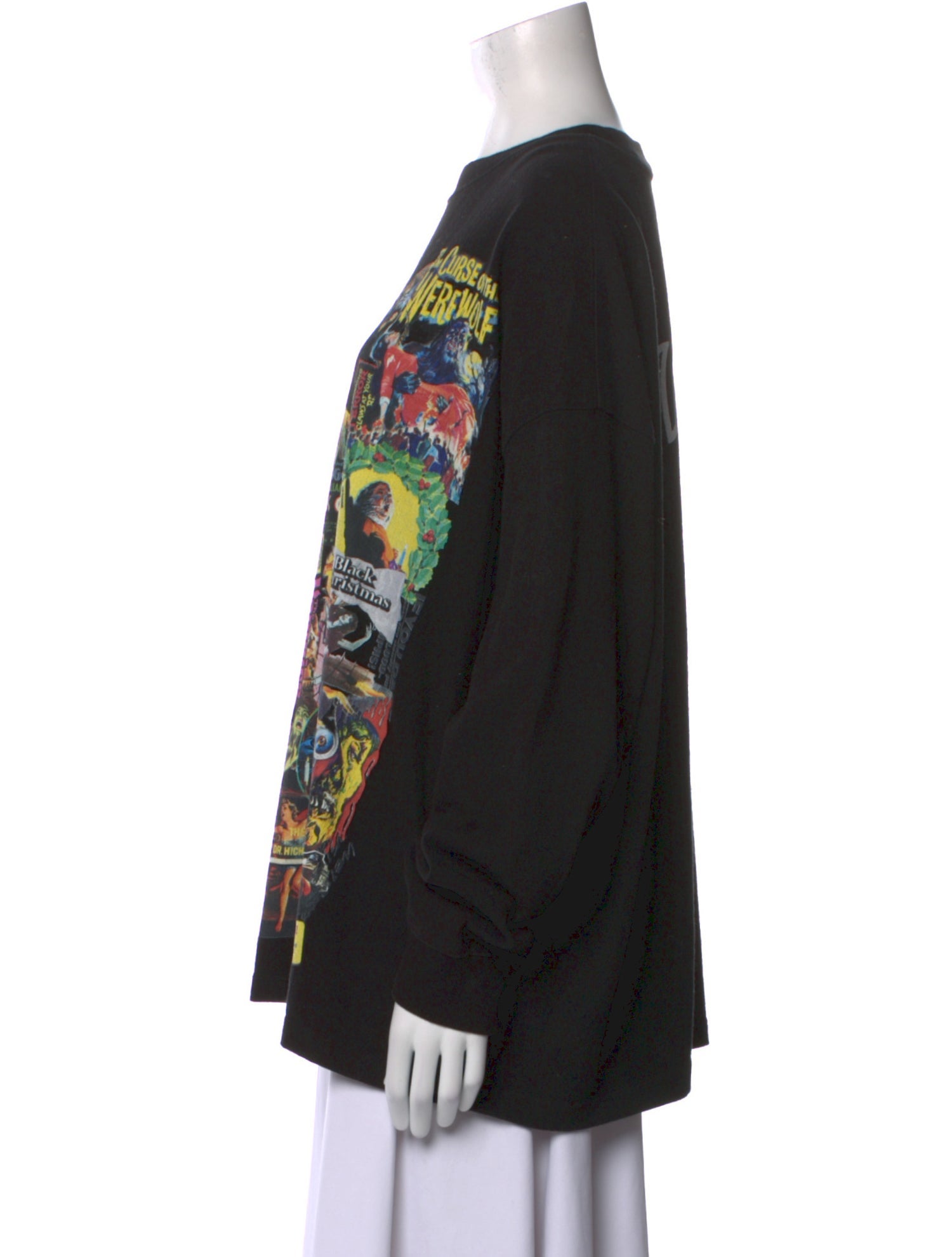 We11Done Graphic Print Crew Neck Sweater