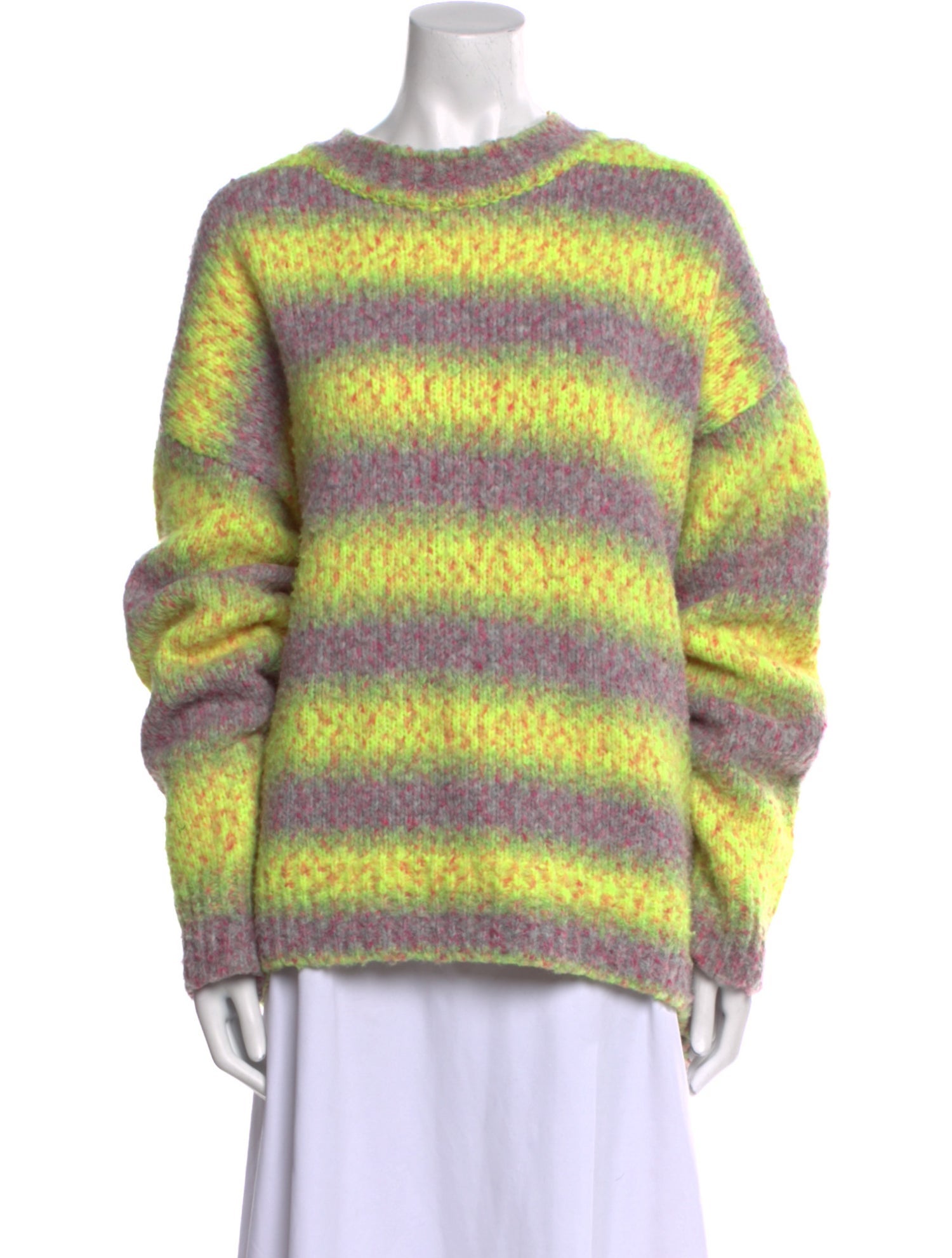 We11Done Striped Crew Neck Sweater