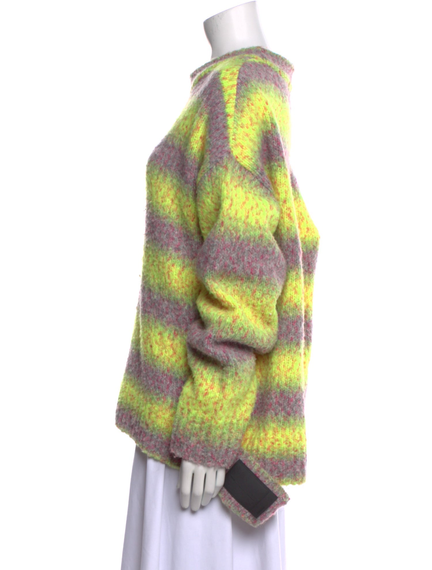 We11Done Striped Crew Neck Sweater