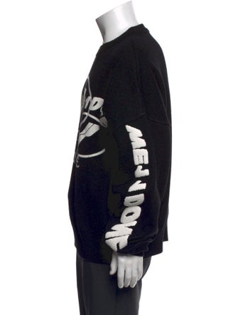 We11Done Graphic Print Crew Neck Pullover