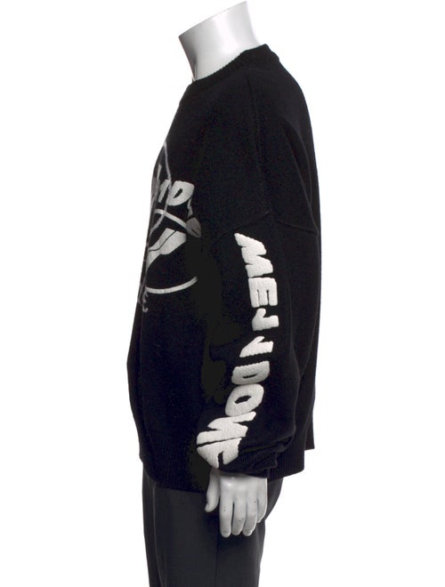 We11Done Graphic Print Crew Neck Pullover