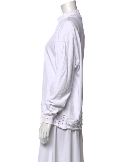 We11Done Graphic Print Mock Neck Sweatshirt