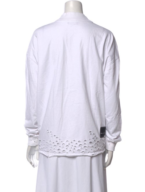 We11Done Graphic Print Mock Neck Sweatshirt