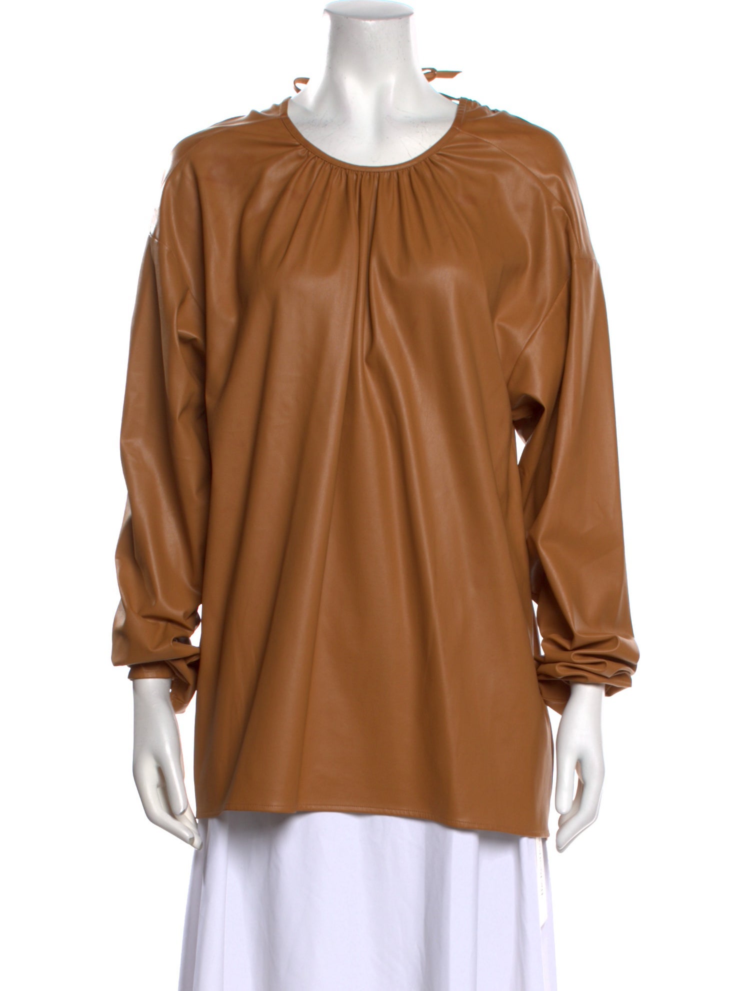 We11Done Scoop Neck Three-Quarter Sleeve Blouse
