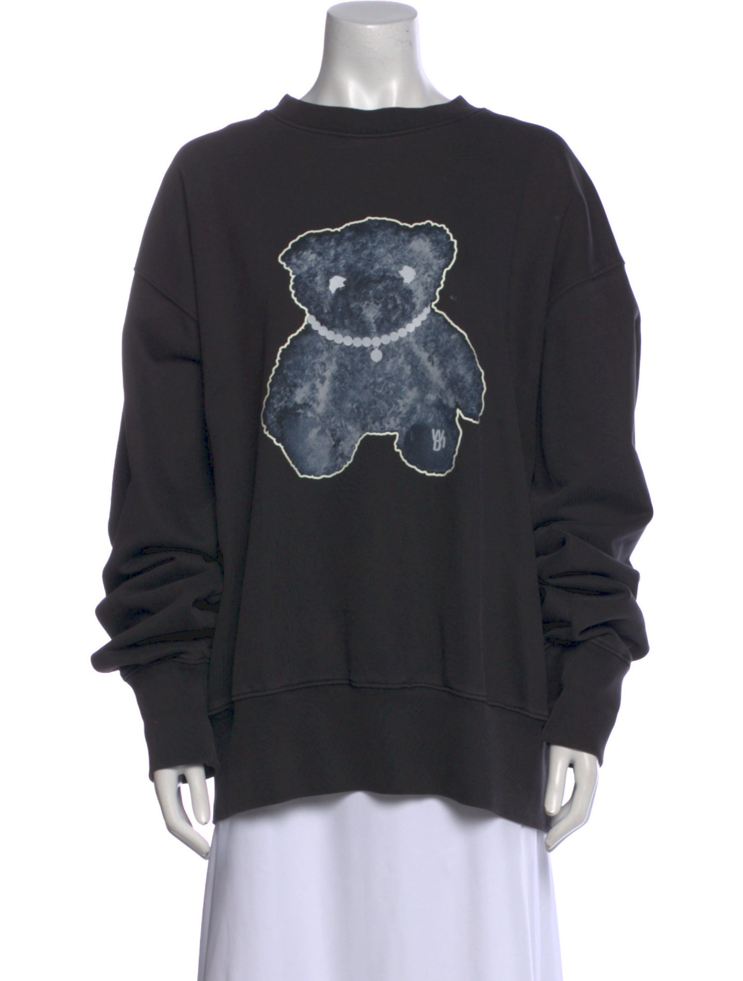 We11Done Graphic Print Crew Neck Sweatshirt