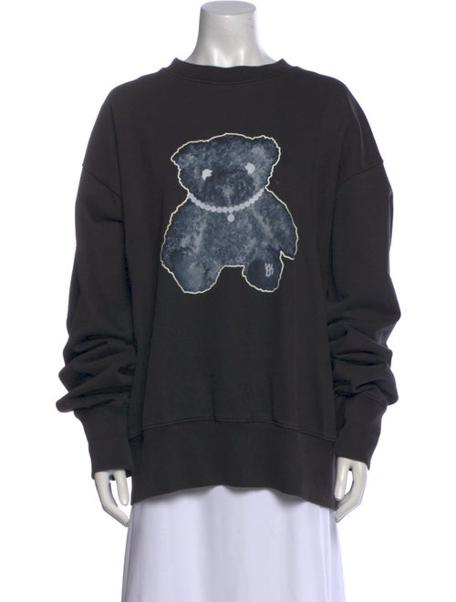 We11Done Graphic Print Crew Neck Sweatshirt