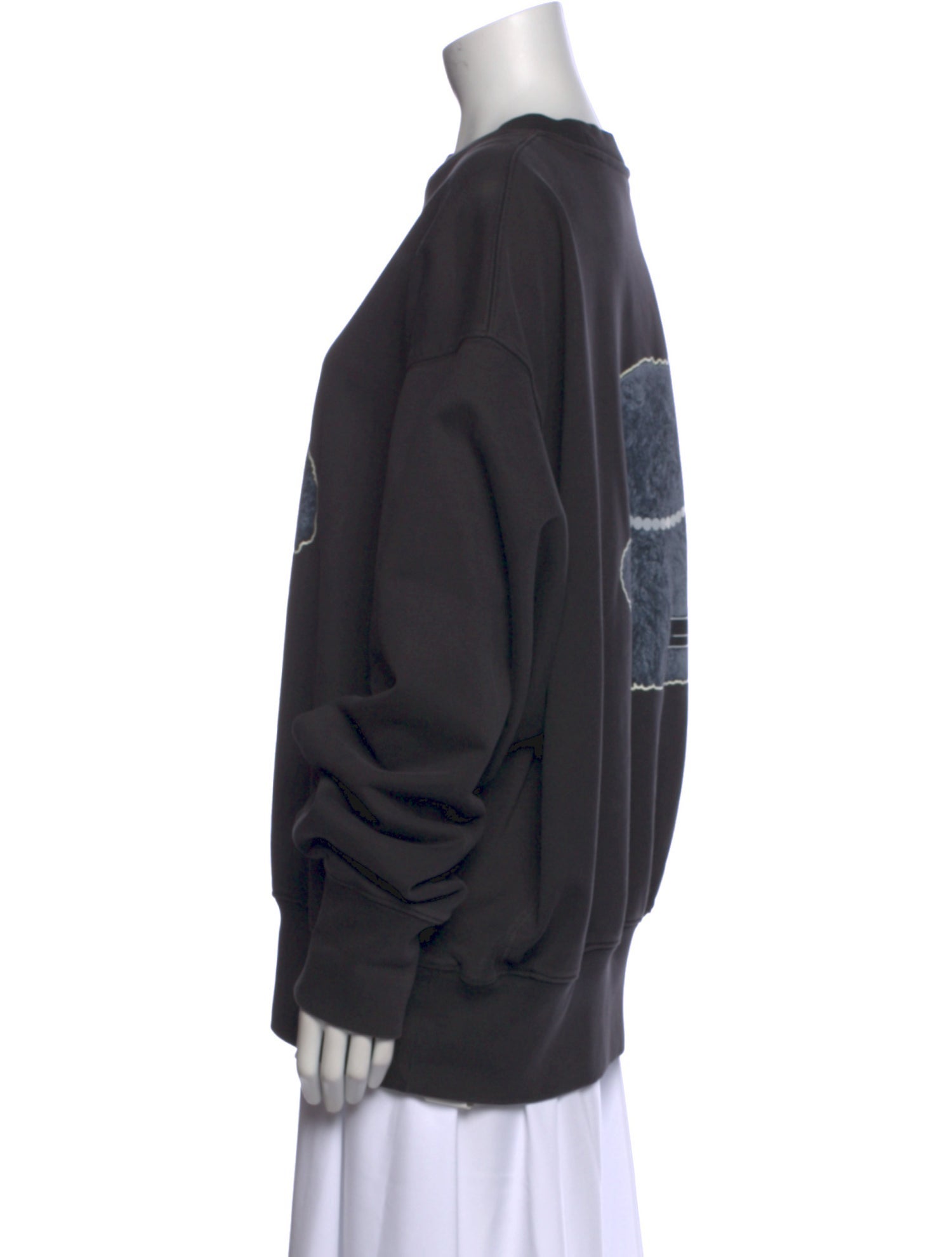 We11Done Graphic Print Crew Neck Sweatshirt