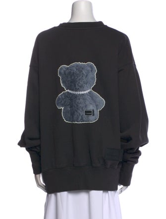 We11Done Graphic Print Crew Neck Sweatshirt