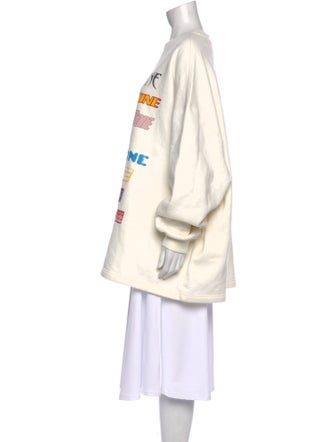 We11Done Graphic Print Crew Neck Sweatshirt