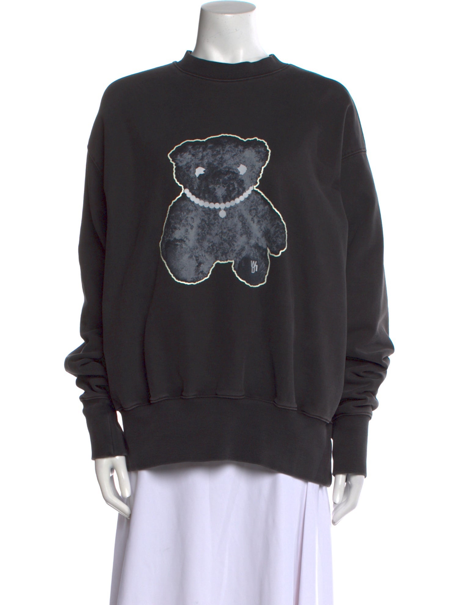 We11Done Mock Neck Long Sleeve Sweatshirt