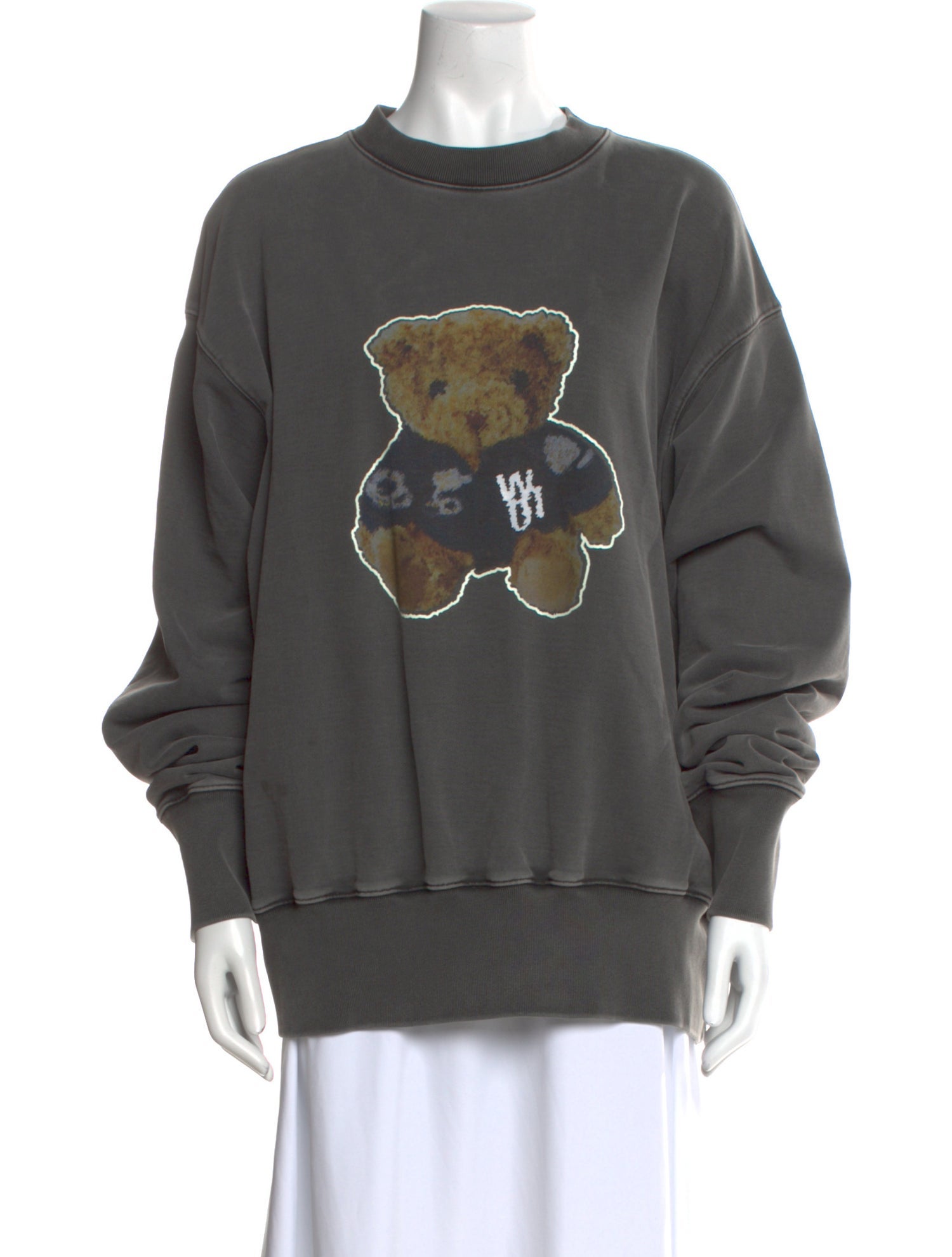 We11Done Graphic Print Crew Neck Sweatshirt