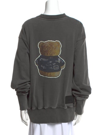 We11Done Graphic Print Crew Neck Sweatshirt