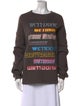 We11Done Graphic Print Crew Neck Sweatshirt