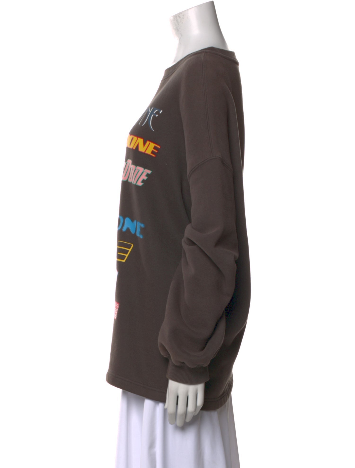 We11Done Graphic Print Crew Neck Sweatshirt