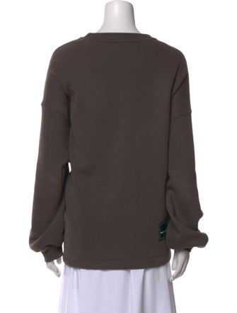 We11Done Graphic Print Crew Neck Sweatshirt