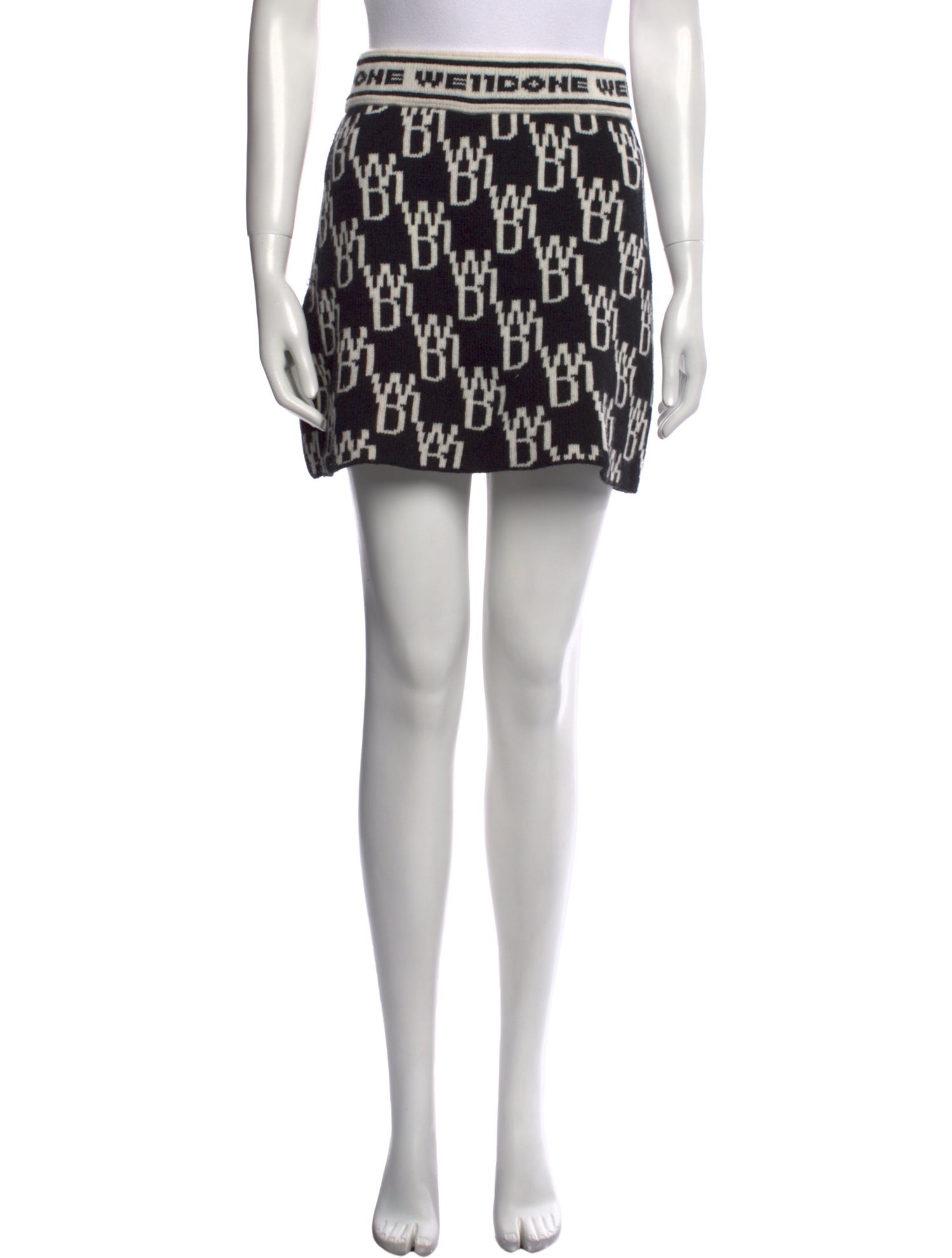 We11Done Wool Mini Skirt