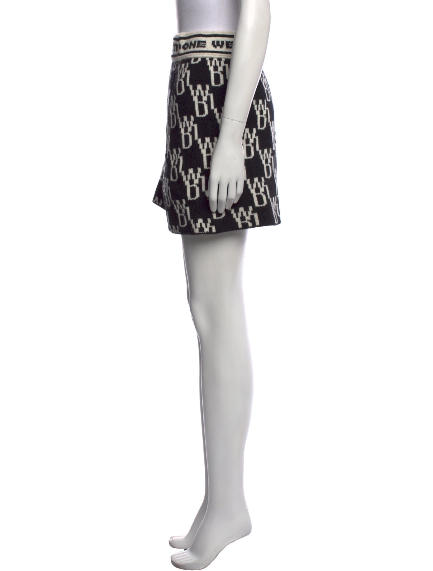 We11Done Wool Mini Skirt