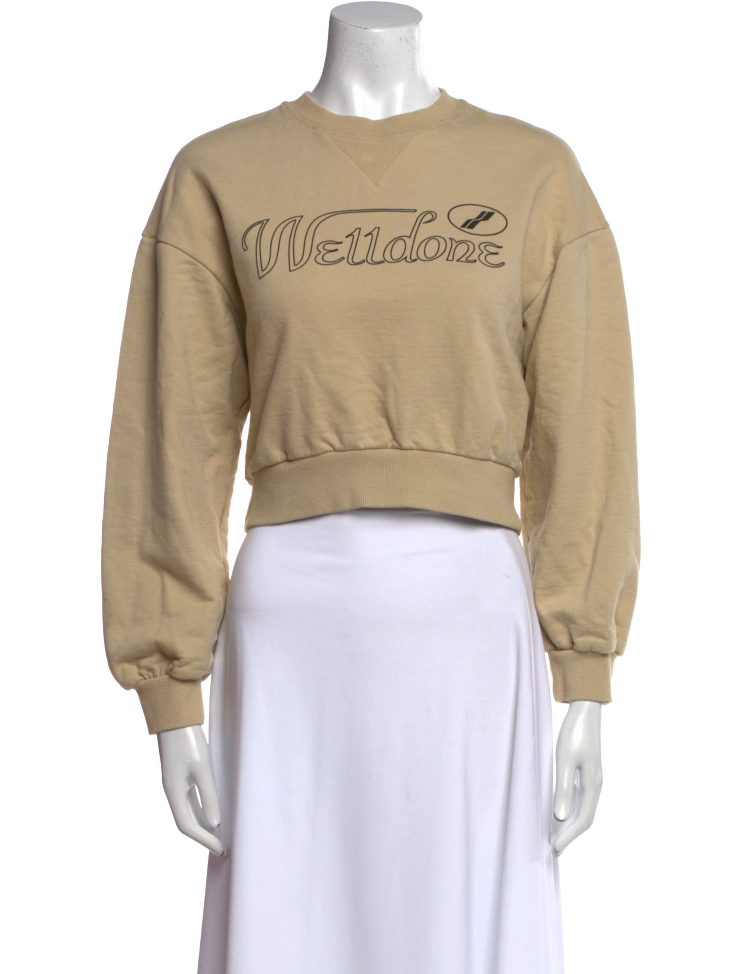 We11Done Graphic Print Crew Neck Sweatshirt